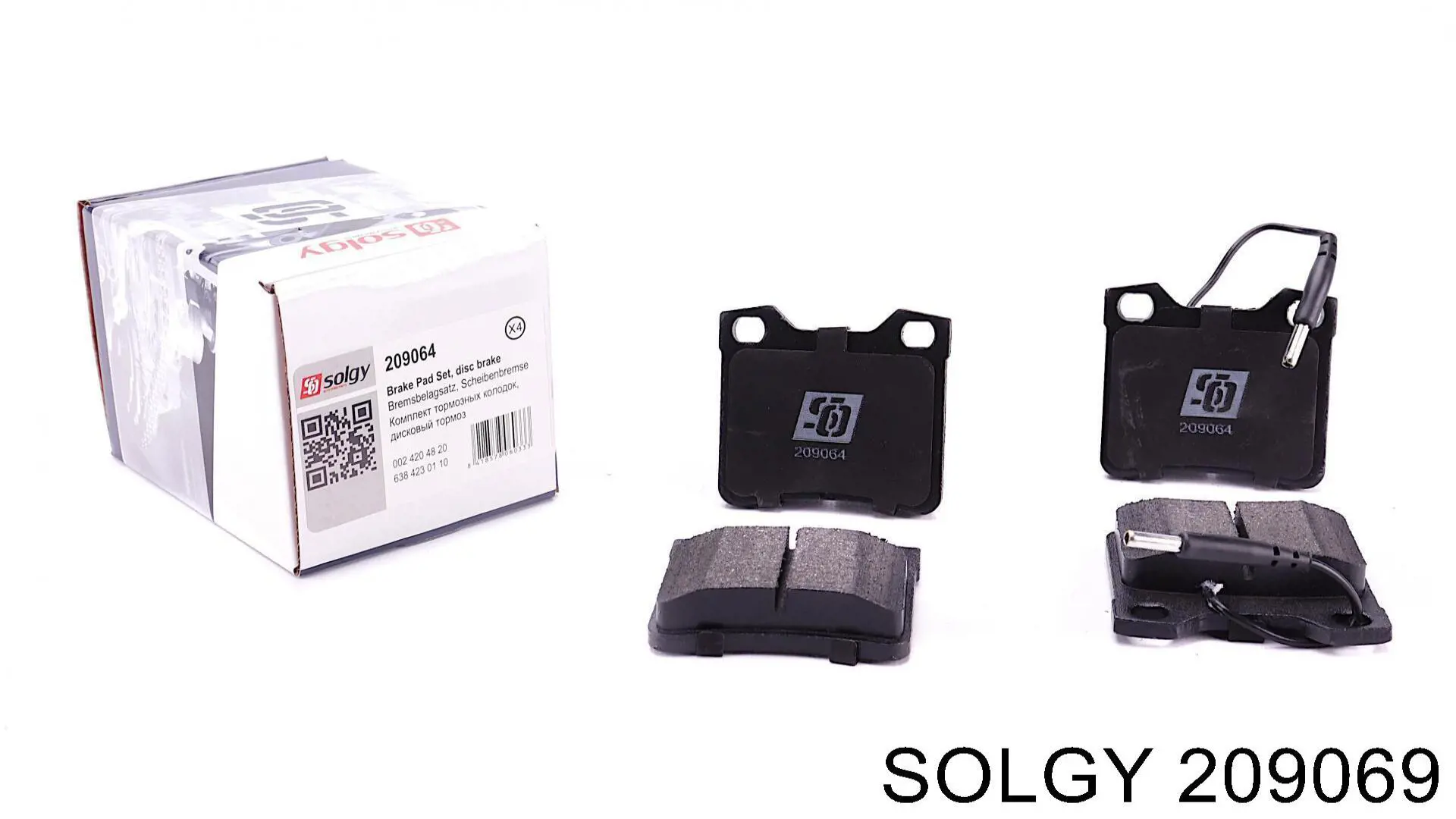 Compre 209069 Solgy Sapatas do freio traseiras de disco