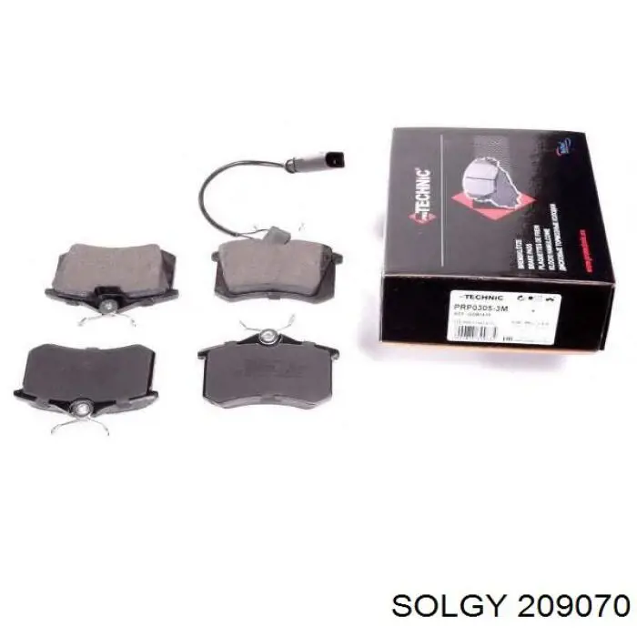 Sapatas do freio traseiras de disco Solgy 209070 preço, a partir de 22,74 USD