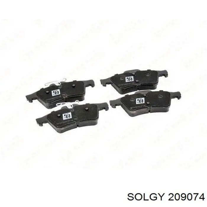 209074 Solgy Sapatas do freio traseiras de disco