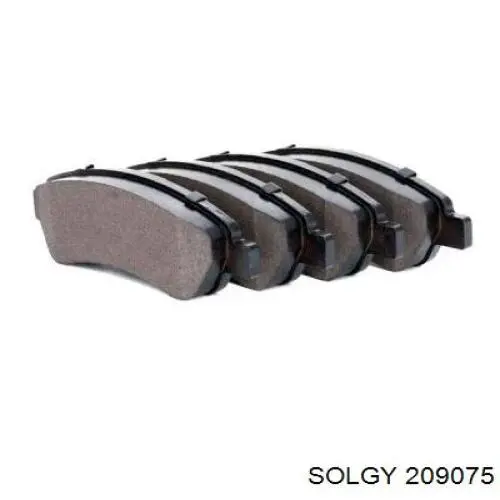 209075 Solgy Sapatas do freio traseiras de disco