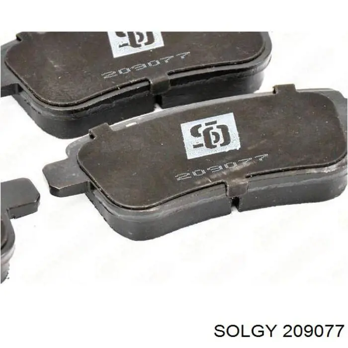 Compre 209077 Solgy Sapatas do freio traseiras de disco