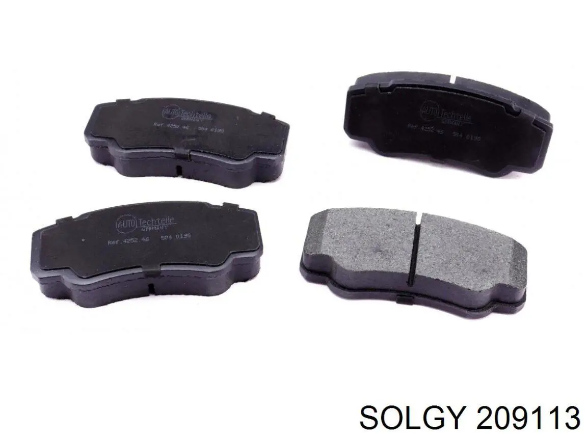 Compre 209113 Solgy Sapatas do freio traseiras de disco