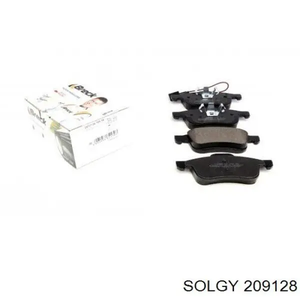 209128 Solgy Sapatas do freio dianteiras de disco