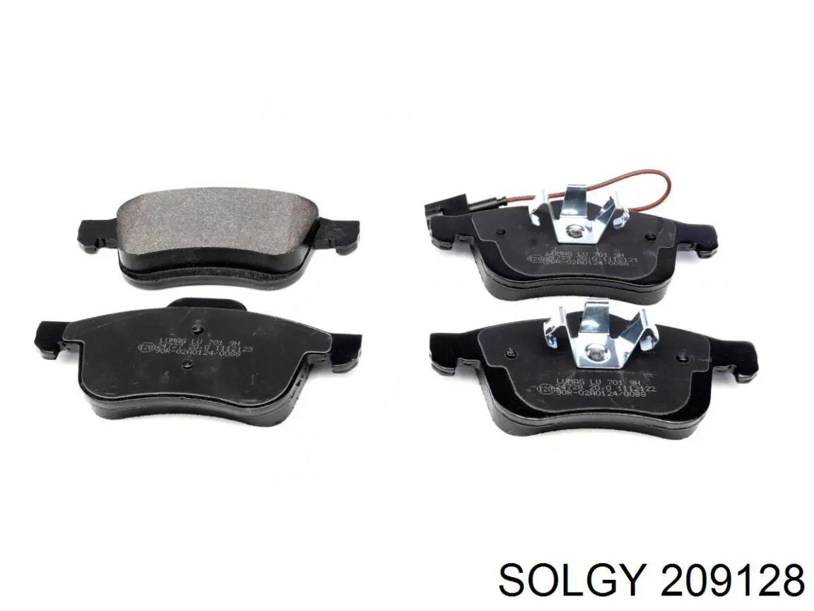 Sapatas do freio dianteiras de disco Solgy 209128 preço, a partir de 33,13 USD