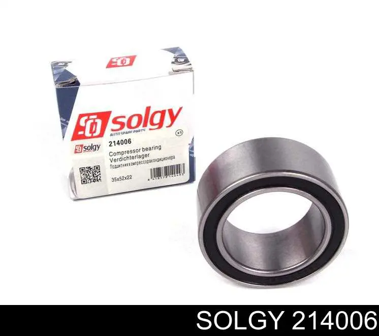 Compre 214006 Solgy Rolamento de acoplamento do compressor de aparelho de ar condicionado