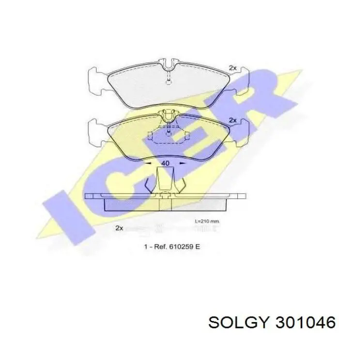 301046 Solgy Luzes de nevoeiro esquerdas