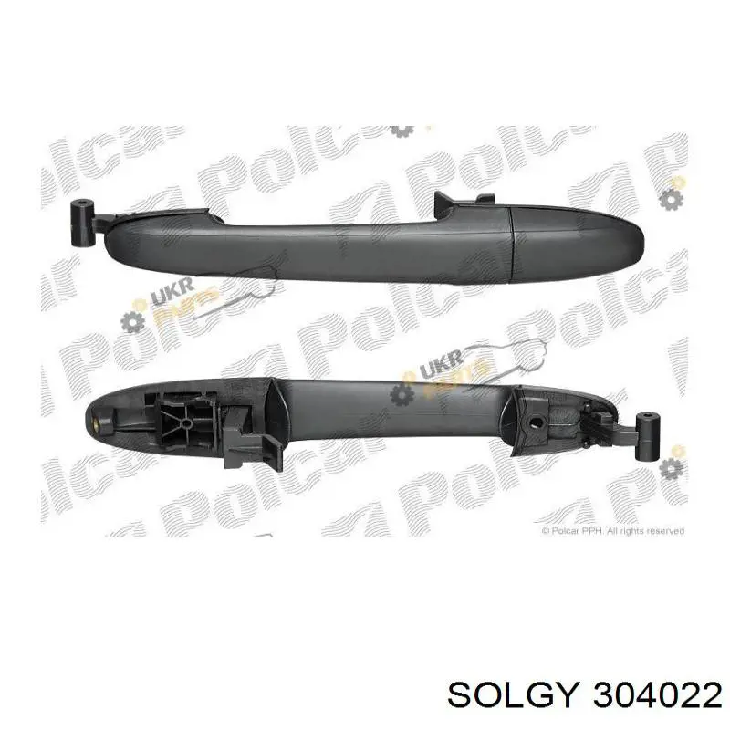 304022 Solgy Maçaneta externa da porta lateral (deslizante)