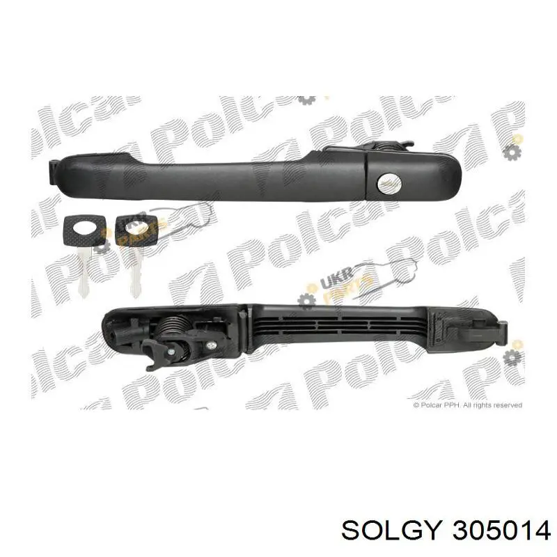 305014 Solgy Maçaneta externa da porta dianteira