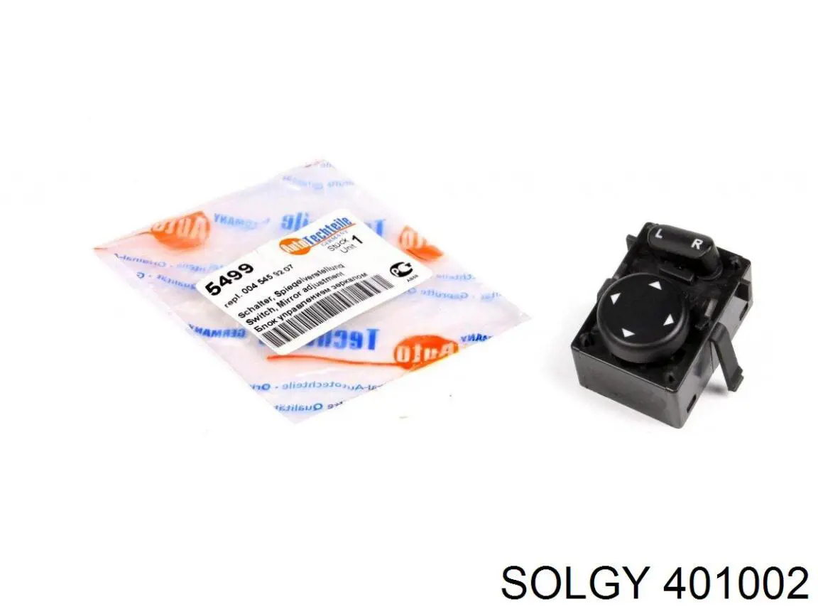 401002 Solgy Botão dianteiro esquerdo de ativação de motor de acionamento de vidro