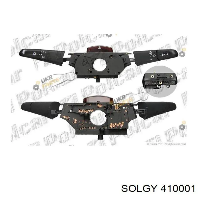 Comutador instalado na coluna da direção, montado Solgy 410001