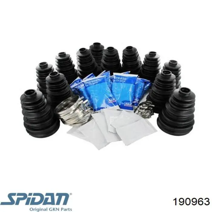 Bota de proteção externa de junta homocinética do semieixo dianteiro GKN-Spidan 190963 preço, a partir de 17,55 USD
