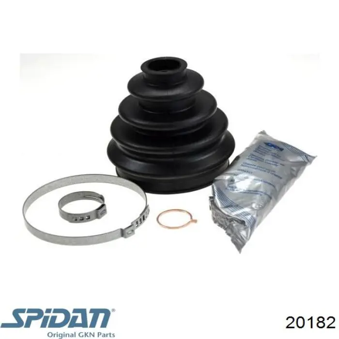 Compre 20182 GKN-Spidan Bota de proteção externa de junta homocinética do semieixo dianteiro
