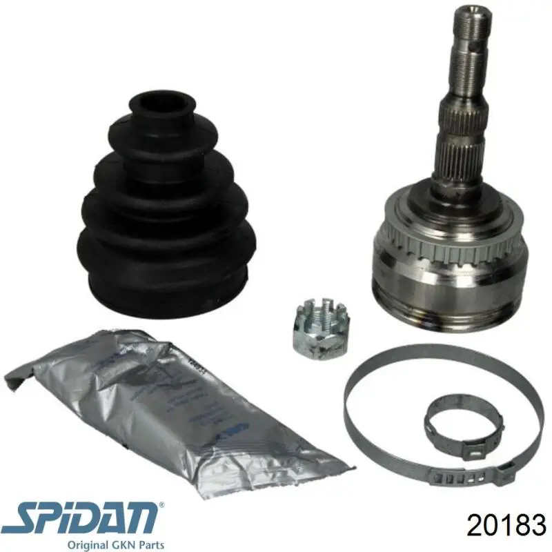 Junta homocinética externa dianteira GKN-Spidan 20183 preço, a partir de 37,66 USD