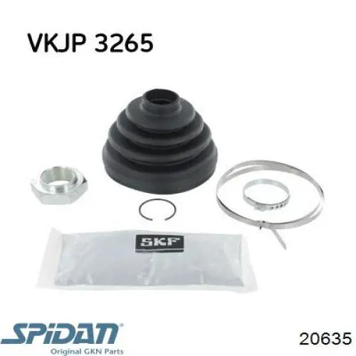 Bota de proteção externa de junta homocinética do semieixo dianteiro GKN-Spidan 20635 preço, a partir de 7,63 USD