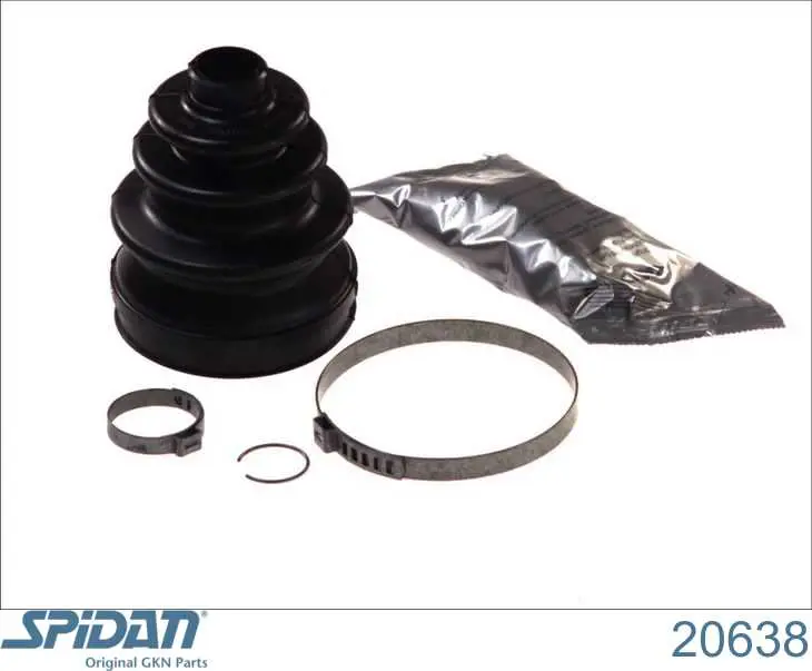 Bota de proteção externa de junta homocinética do semieixo dianteiro GKN-Spidan 20638 preço, a partir de 13,95 USD
