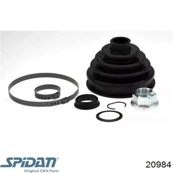 Bota de proteção externa de junta homocinética do semieixo dianteiro GKN-Spidan 20984 preço, a partir de 14,51 USD