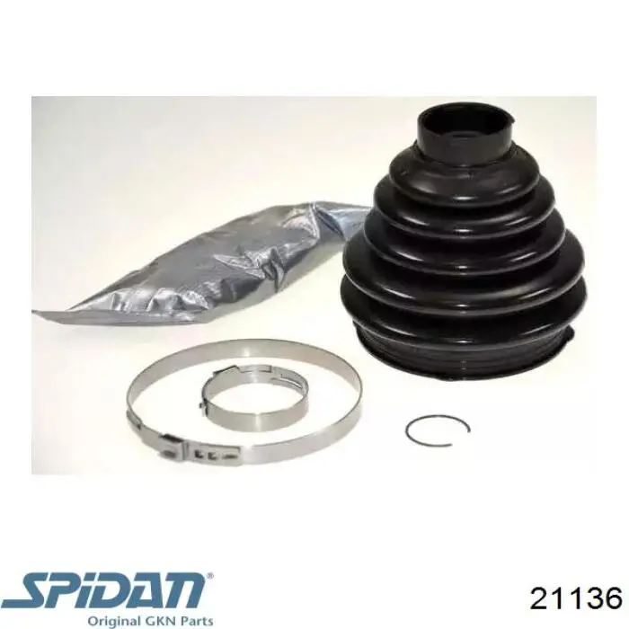 Bota de proteção externa de junta homocinética do semieixo dianteiro GKN-Spidan 21136 preço, a partir de 10,96 USD
