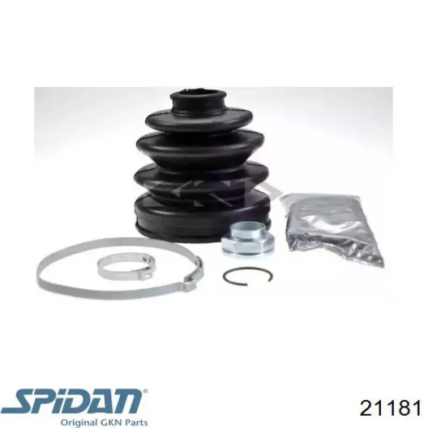 Bota de proteção externa de junta homocinética do semieixo dianteiro GKN-Spidan 21181 preço, a partir de 8,91 USD