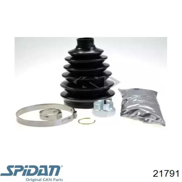 Bota de proteção externa de junta homocinética do semieixo dianteiro GKN-Spidan 21791 preço, a partir de 15,57 USD