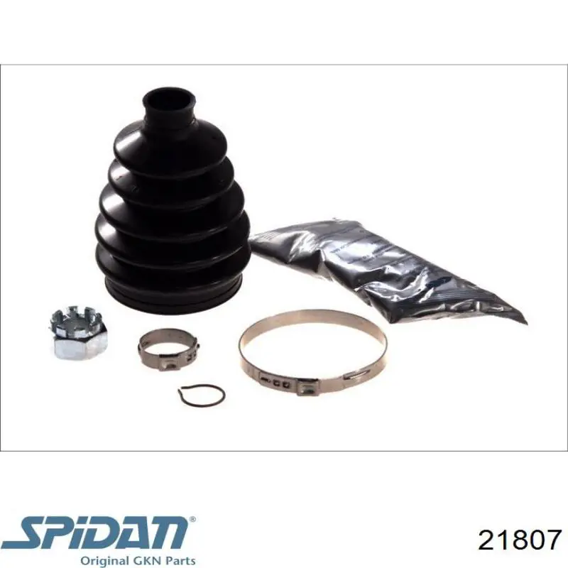 Bota de proteção externa de junta homocinética do semieixo dianteiro GKN-Spidan 21807 preço, a partir de 8,85 USD