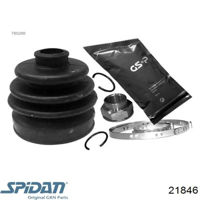 Bota de proteção externa de junta homocinética do semieixo dianteiro GKN-Spidan 21846 preço, a partir de 14,31 USD