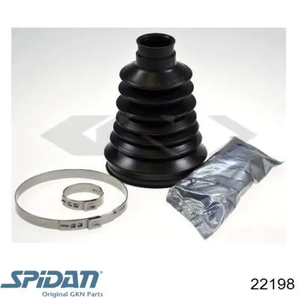 Bota de proteção externa de junta homocinética do semieixo dianteiro GKN-Spidan 22198 preço, a partir de 16,77 USD