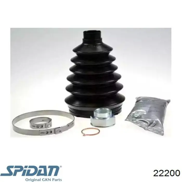 Bota de proteção externa de junta homocinética do semieixo dianteiro GKN-Spidan 22200 preço, a partir de 16,25 USD