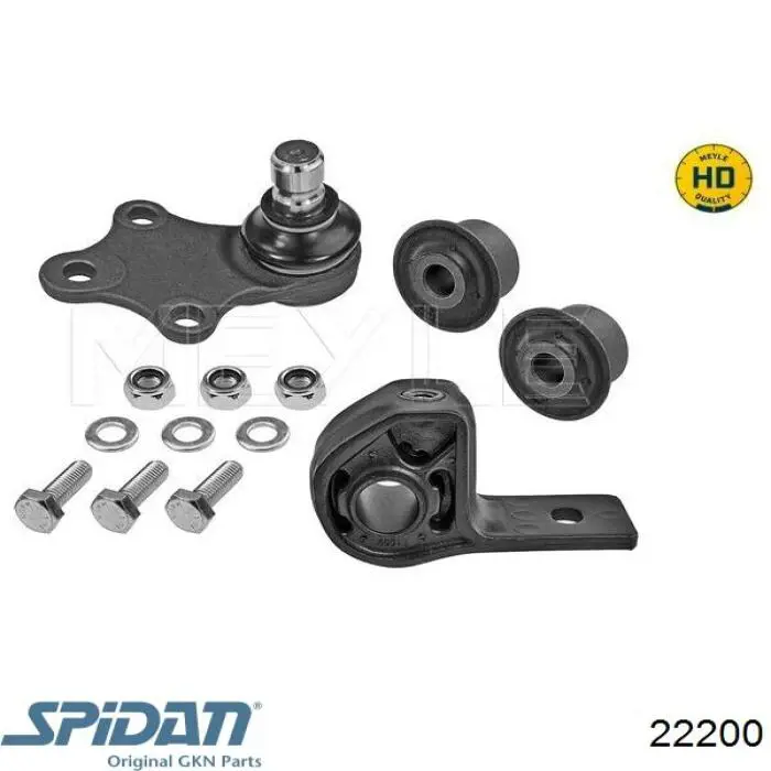 Compre 22200 GKN-Spidan Bota de proteção externa de junta homocinética do semieixo dianteiro