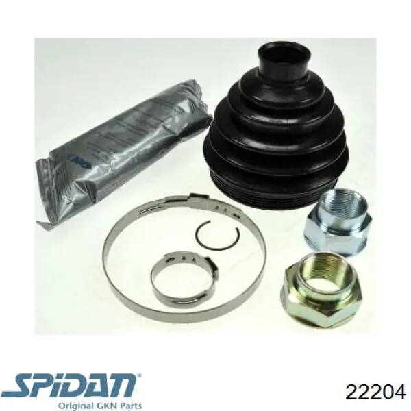 Bota de proteção externa de junta homocinética do semieixo dianteiro GKN-Spidan 22204 preço, a partir de 12,21 USD