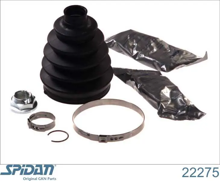Bota de proteção externa de junta homocinética do semieixo dianteiro GKN-Spidan 22275 preço, a partir de 15,73 USD