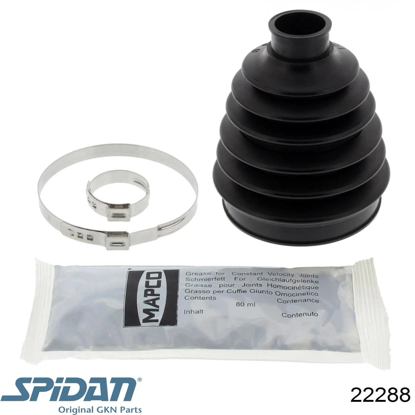 Compre 22288 GKN-Spidan Bota de proteção externa de junta homocinética do semieixo dianteiro