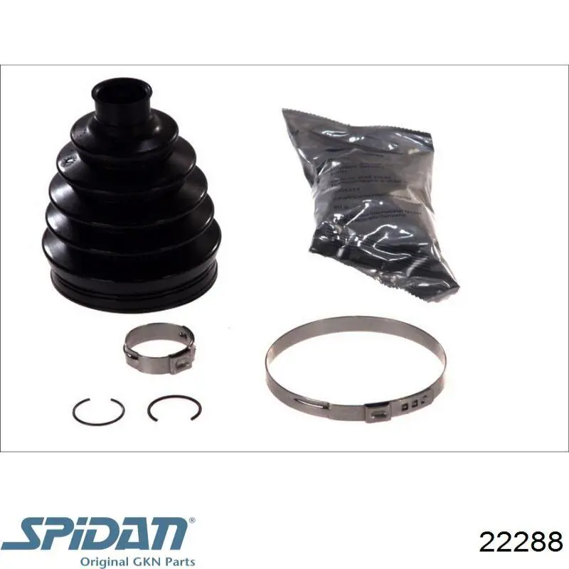 Bota de proteção externa de junta homocinética do semieixo dianteiro GKN-Spidan 22288 preço, a partir de 28,83 USD