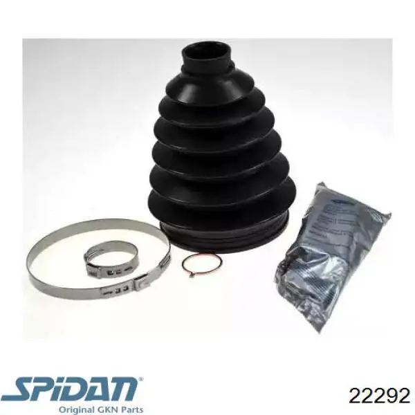 Bota de proteção externa de junta homocinética do semieixo dianteiro GKN-Spidan 22292 preço, a partir de 9,52 USD