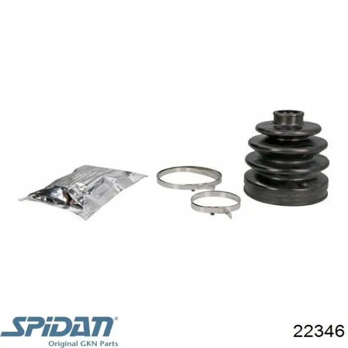 Compre 22346 GKN-Spidan Bota de proteção externa de junta homocinética do semieixo dianteiro