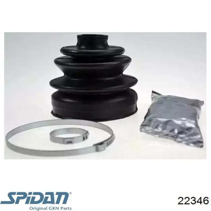 Bota de proteção externa de junta homocinética do semieixo dianteiro GKN-Spidan 22346 preço, a partir de 16,33 USD