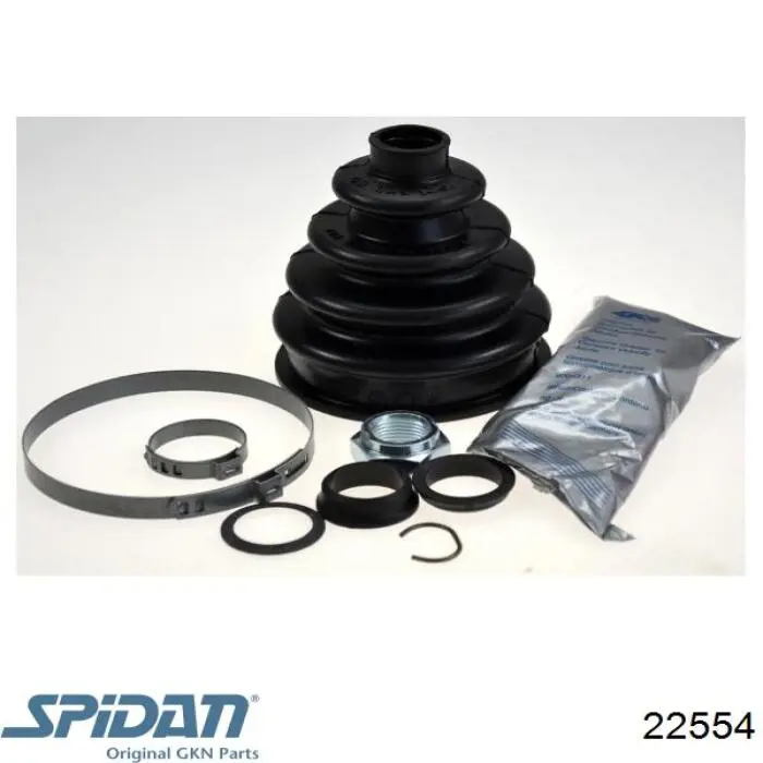 Bota de proteção externa de junta homocinética do semieixo dianteiro GKN-Spidan 22554 preço, a partir de 6,32 USD