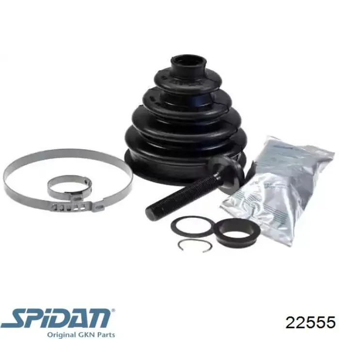 Bota de proteção externa de junta homocinética do semieixo dianteiro GKN-Spidan 22555 preço, a partir de 9,80 USD