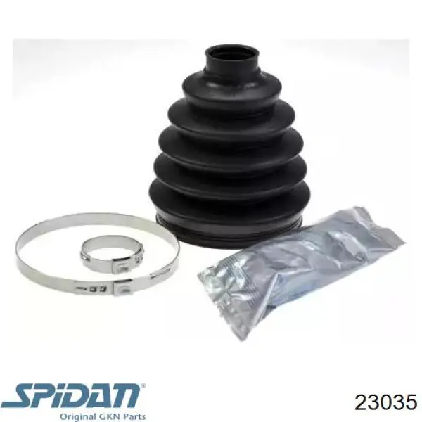 Bota de proteção externa de junta homocinética do semieixo dianteiro GKN-Spidan 23035 preço, a partir de 15,22 USD