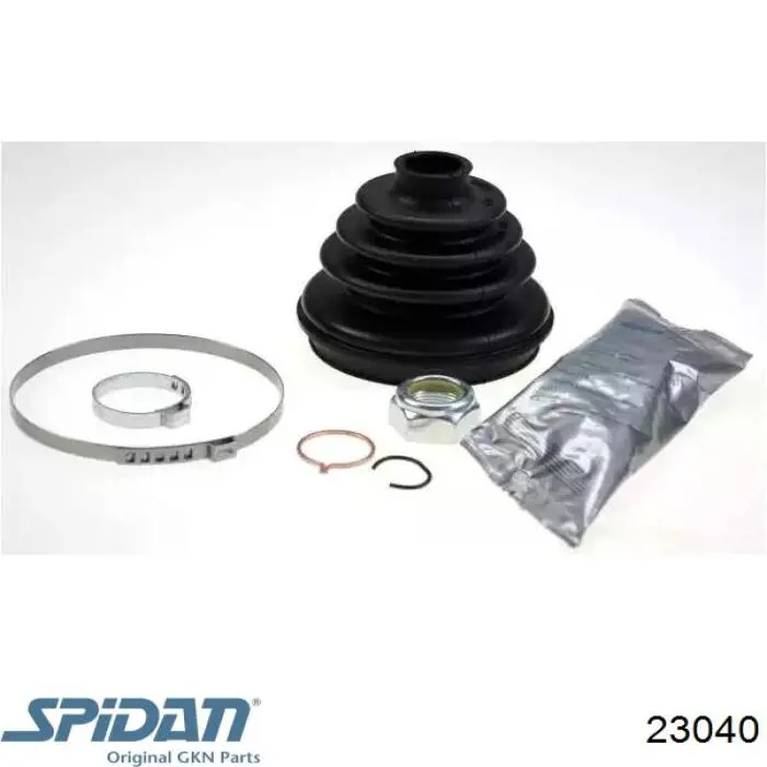 Bota de proteção externa de junta homocinética do semieixo dianteiro GKN-Spidan 23040 preço, a partir de 13,84 USD