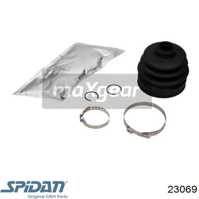 Bota de proteção externa de junta homocinética do semieixo dianteiro GKN-Spidan 23069 preço, a partir de 7,80 USD
