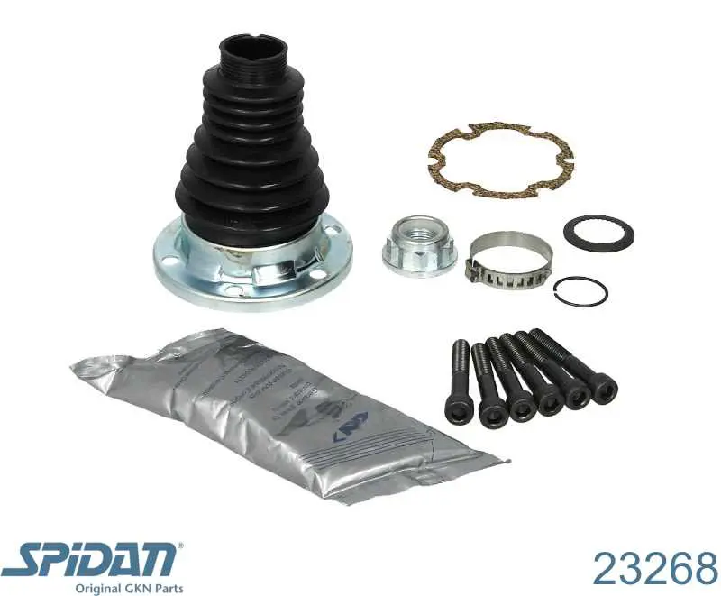 Bota de proteção interna de junta homocinética do semieixo traseiro GKN-Spidan 23268 preço, a partir de 23,67 USD
