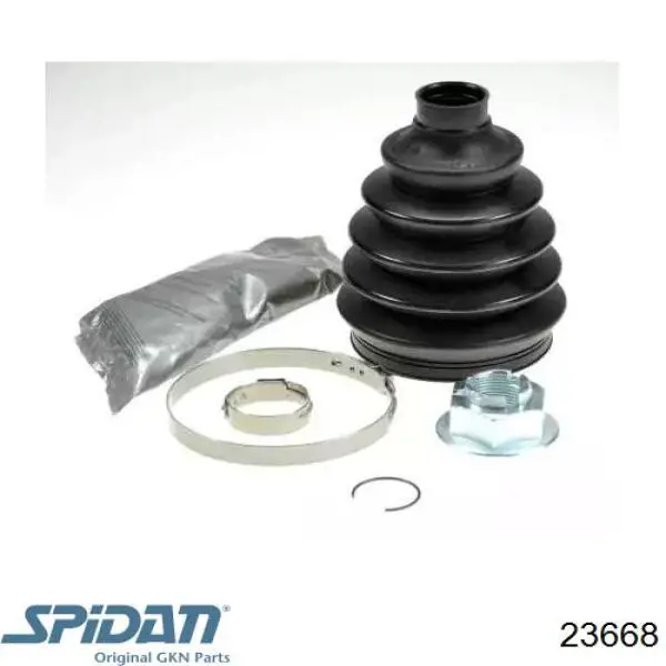 Bota de proteção externa de junta homocinética do semieixo dianteiro GKN-Spidan 23668 preço, a partir de 15,68 USD