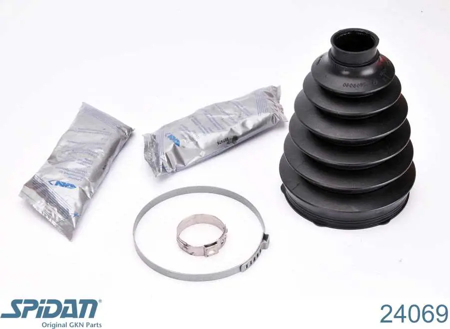Bota de proteção externa de junta homocinética do semieixo dianteiro GKN-Spidan 24069 preço, a partir de 14,34 USD