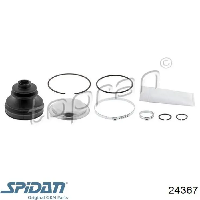 Compre 24367 GKN-Spidan Bota de proteção interna de junta homocinética do semieixo dianteiro