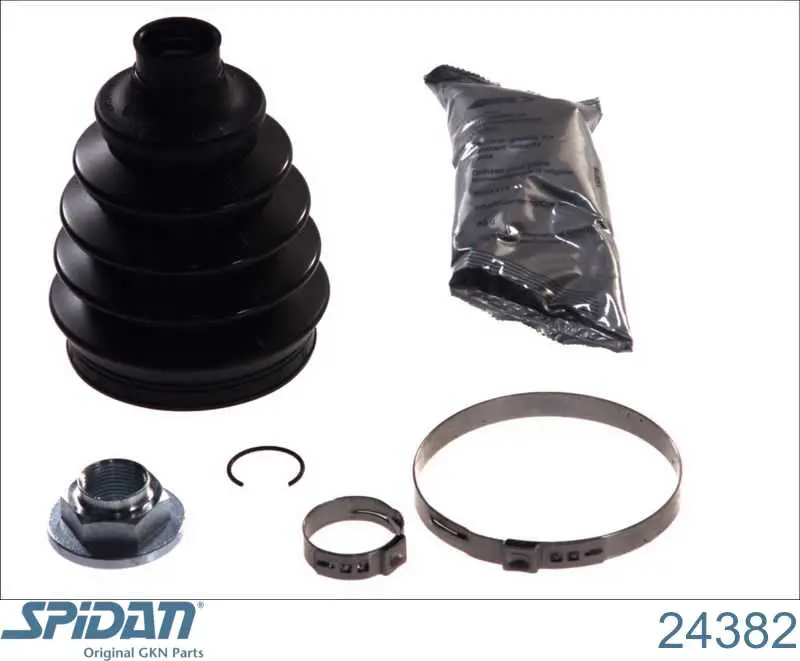 Bota de proteção externa de junta homocinética do semieixo dianteiro GKN-Spidan 24382 preço, a partir de 17,91 USD