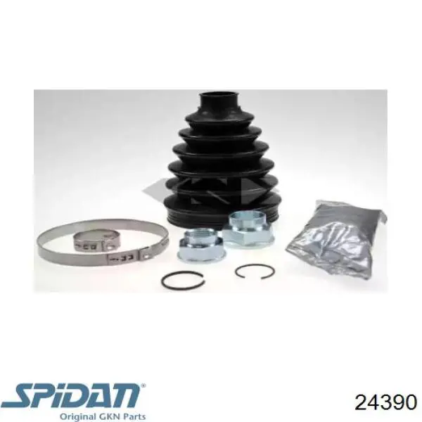 Bota de proteção externa de junta homocinética do semieixo dianteiro GKN-Spidan 24390 preço, a partir de 23,03 USD