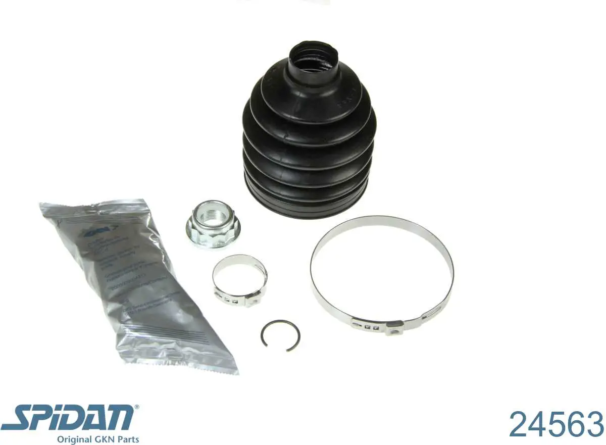 Bota de proteção externa de junta homocinética do semieixo dianteiro GKN-Spidan 24563 preço, a partir de 9,29 USD