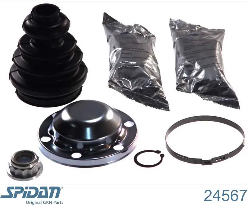 Bota de proteção interna de junta homocinética do semieixo dianteiro GKN-Spidan 24567 preço, a partir de 13,60 USD