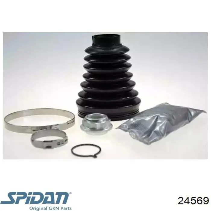 Bota de proteção interna de junta homocinética do semieixo dianteiro GKN-Spidan 24569 preço, a partir de 26,58 USD