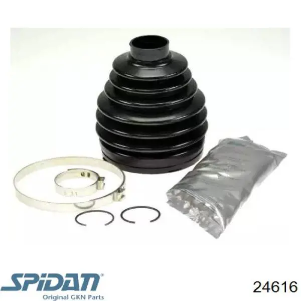 Bota de proteção externa de junta homocinética do semieixo dianteiro GKN-Spidan 24616 preço, a partir de 12,71 USD